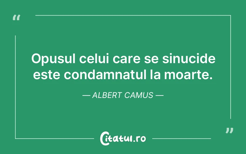 Citat Albert Camus - citate viata