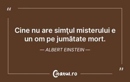 Cel care nu mai poate să stea în mirar...