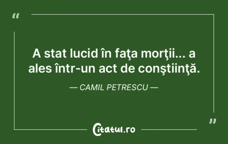 Moartea corespunde unei condiţii critic... Moartea corespunde unei condiţii critic...