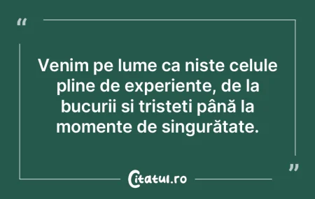 Unii cred ca maturitatea este punctul cu...