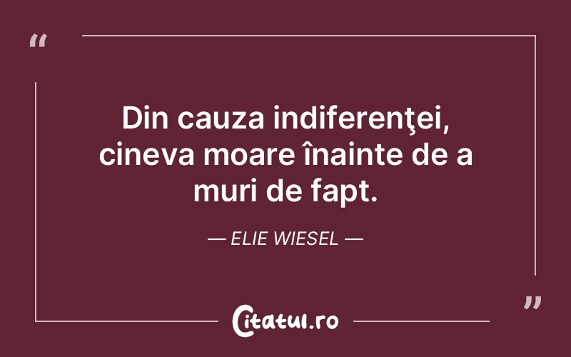 Citat Elie Wiesel - citate viata