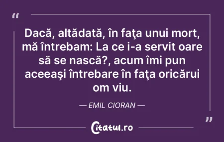 Vreau să nu mai ştiu nimic, nici măca...