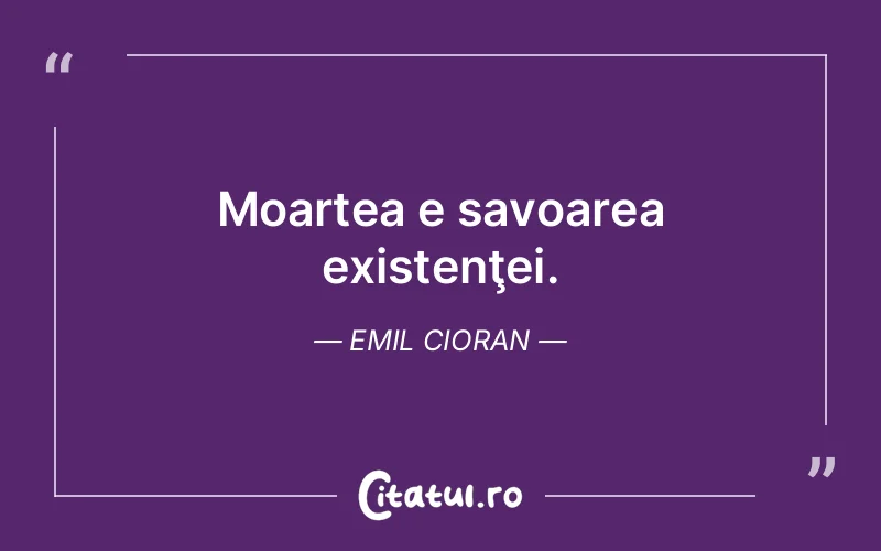Citat Emil Cioran - citate viata