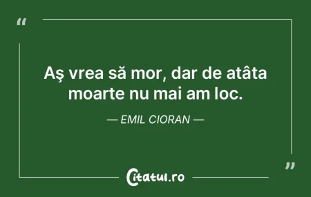 Dacă putem trăi fără să ştim unde ...