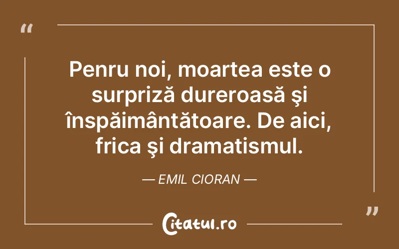Citat Emil Cioran - citate viata
