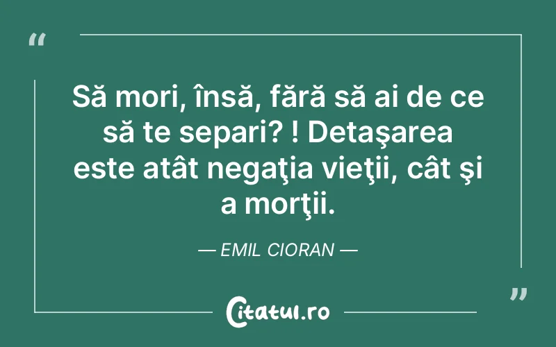 Citat Emil Cioran - citate viata