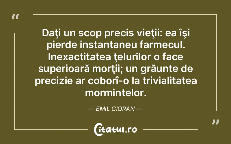 Citat Emil Cioran - citate viata