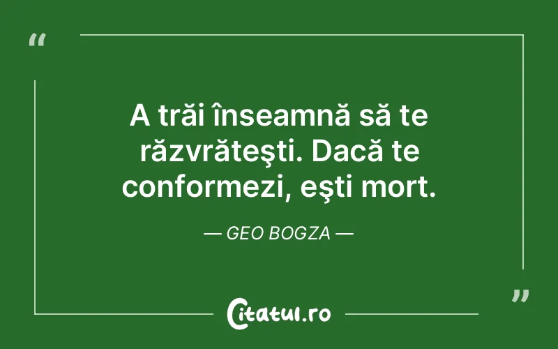 Citat Geo Bogza - citate viata