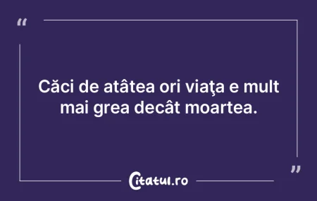 Se confundă prea des moartea cu cadavru...