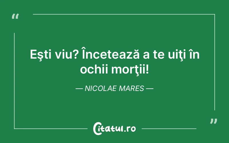 Citat Nicolae Mares - citate viata
