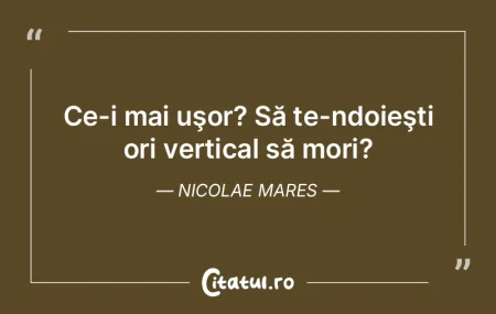 Dacă nu îţi faci un nume, mori cum ai... Dacă nu îţi faci un nume, mori cum ai...