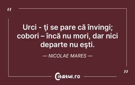 Pentru moartea de mâine de ieri te-ai p...