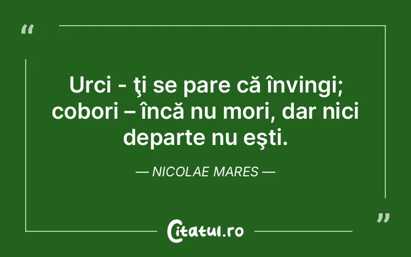Citat Nicolae Mares - citate viata
