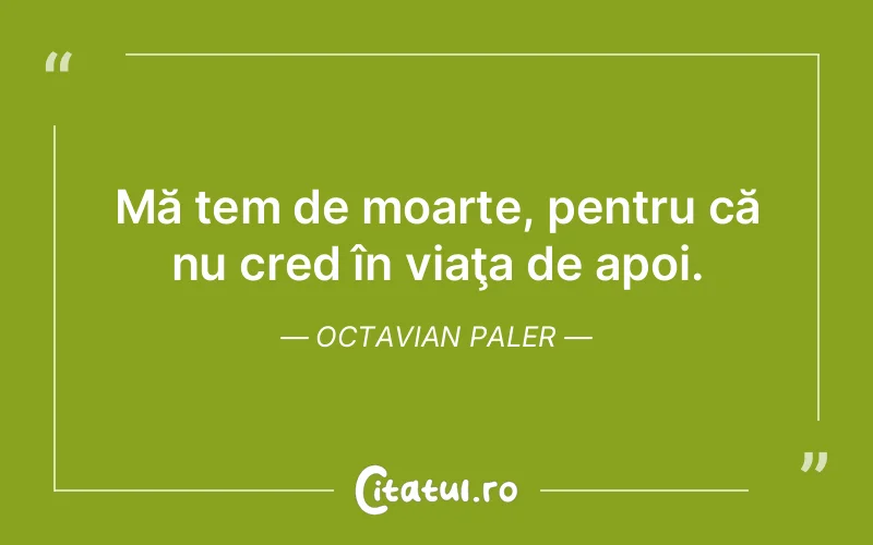 Citat Octavian Paler - citate viata