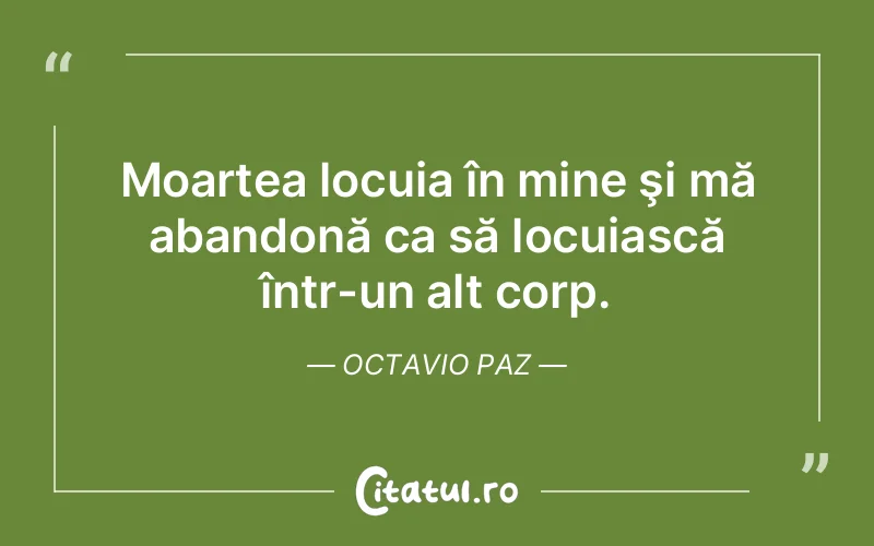 Citat Octavio Paz - citate viata