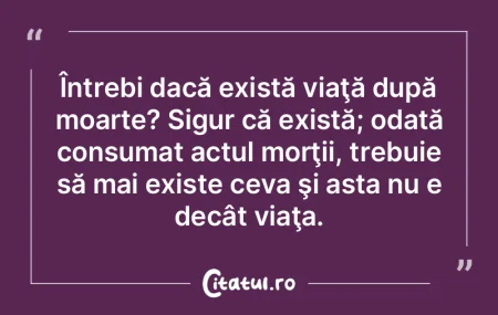 A muri înseamnă a ajunge într-un loc ...