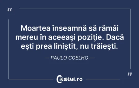 Moartea mă determină să fiu esenţial... Moartea mă determină să fiu esenţial...