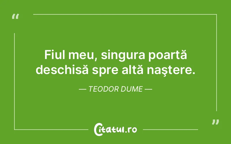 Citat Teodor Dume - citate viata