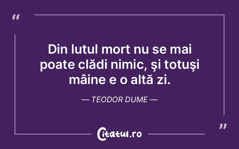 Citat Teodor Dume - citate viata