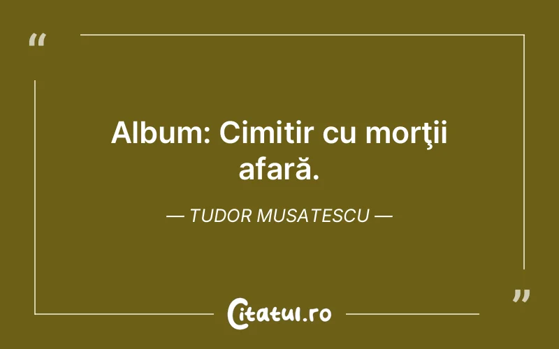 Citat Tudor Musatescu - citate viata
