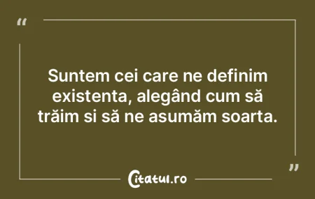 Viața este o ironie, venim fără să �...