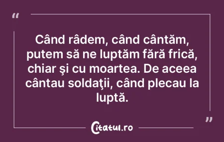 Nu trebuie să ne temem de moarte, de mo...