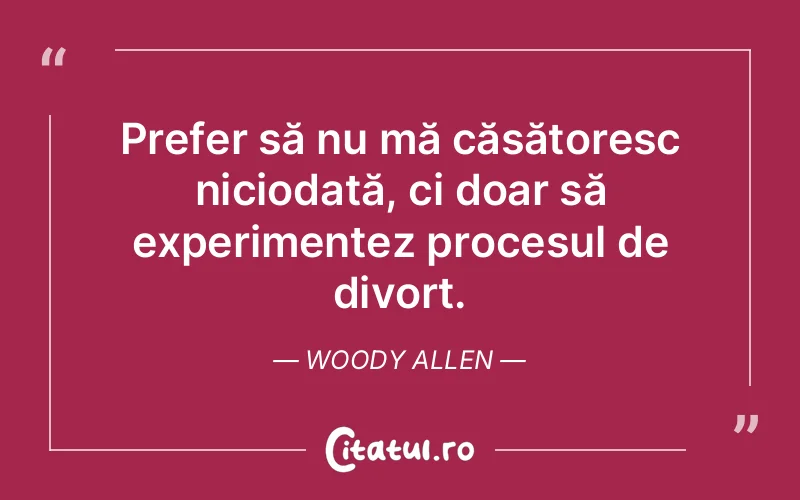 Citat Woody Allen - citate viata