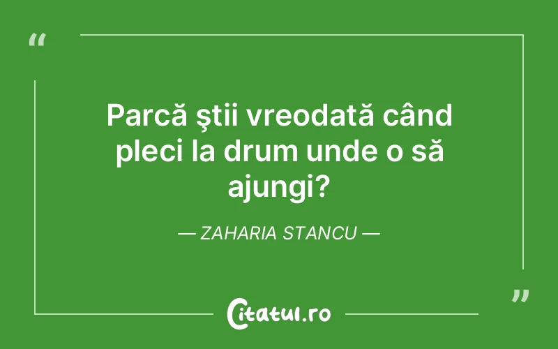 Citat Zaharia Stancu - citate viata