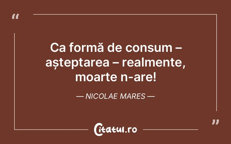 Citat Nicolae Mares - citate viata