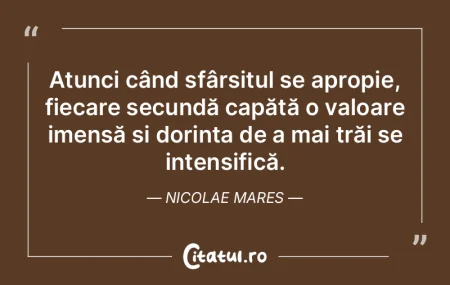 Viața își păstrează forța până l... Viața își păstrează forța până l...