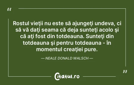 Esența oricărei reflecții importante ... Esența oricărei reflecții importante ...