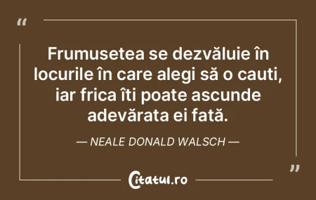 Frica are puterea de a distorsiona reali...