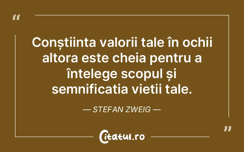 Citat Stefan Zweig - citate viata