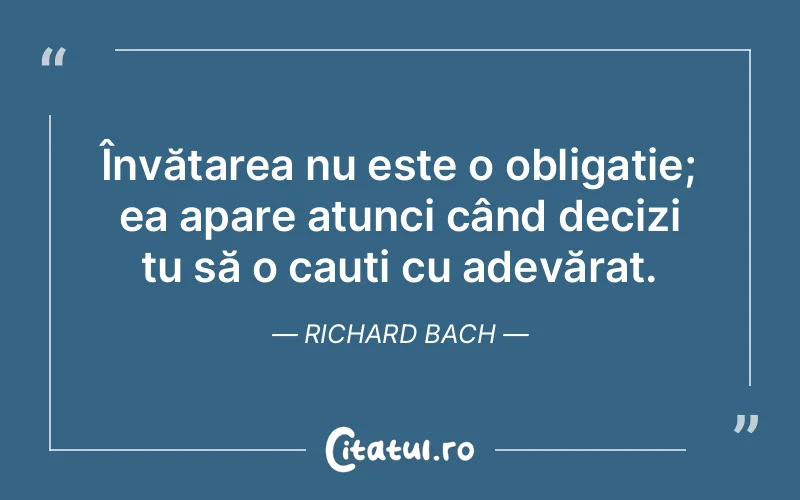 Citat Richard Bach - citate viata