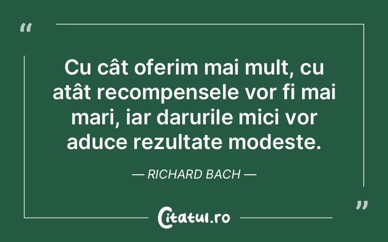 Citat Richard Bach - citate viata