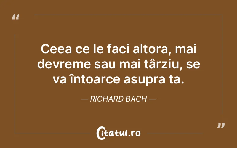Citat Richard Bach - citate viata