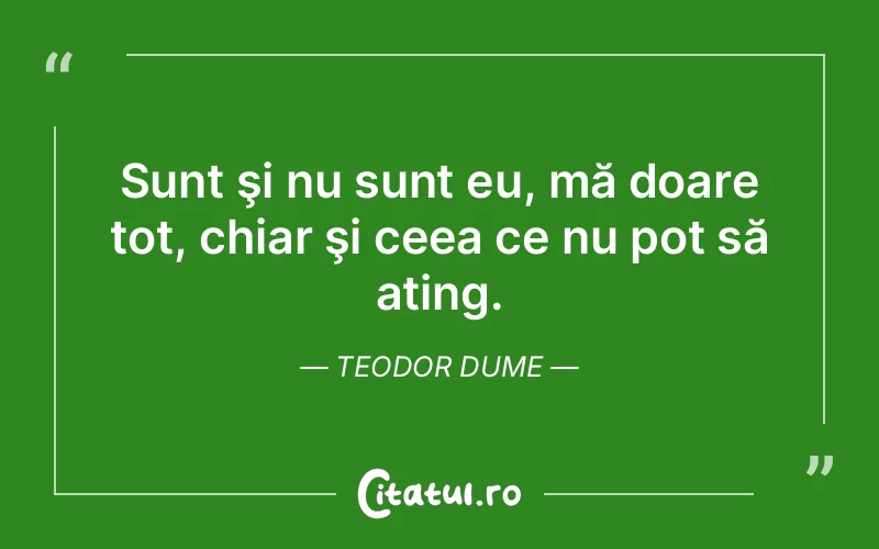 Citat Teodor Dume - citate viata