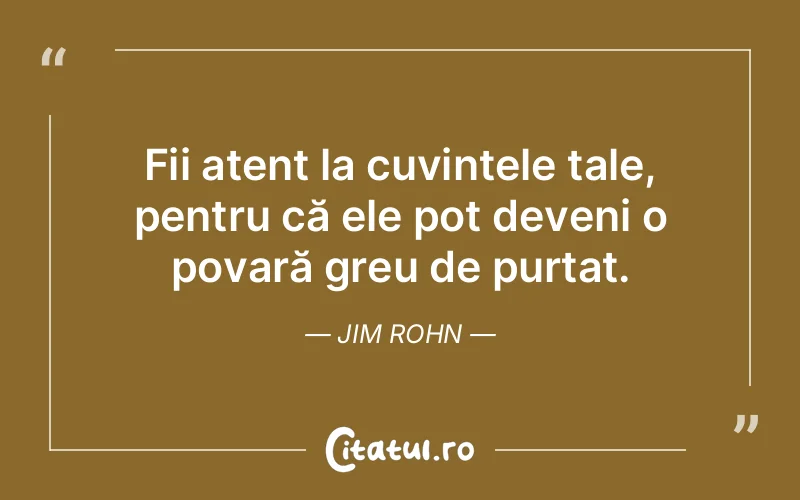 Citat Jim Rohn - citate viata