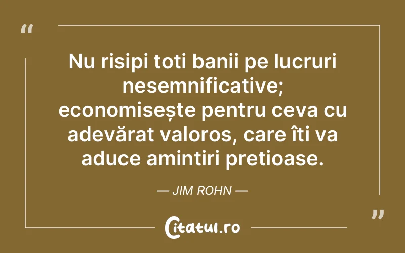 Citat Jim Rohn - citate viata