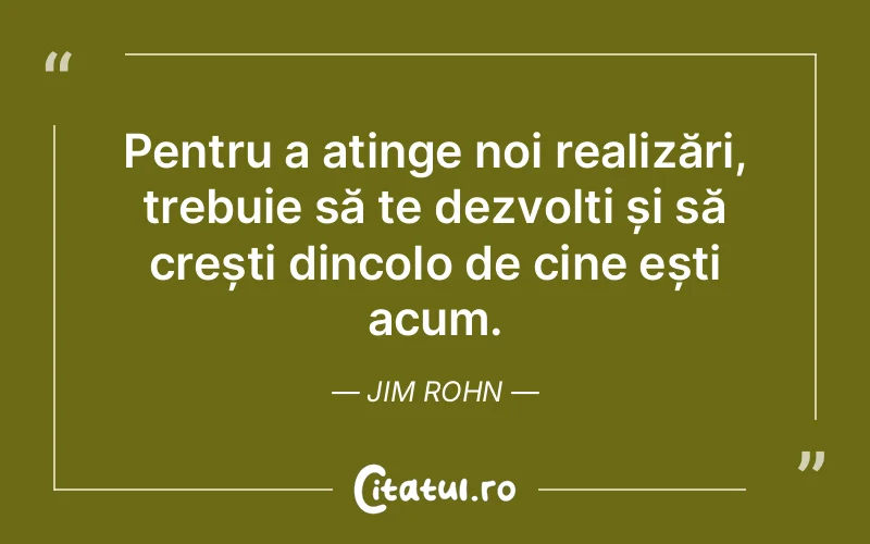Citat Jim Rohn - citate viata