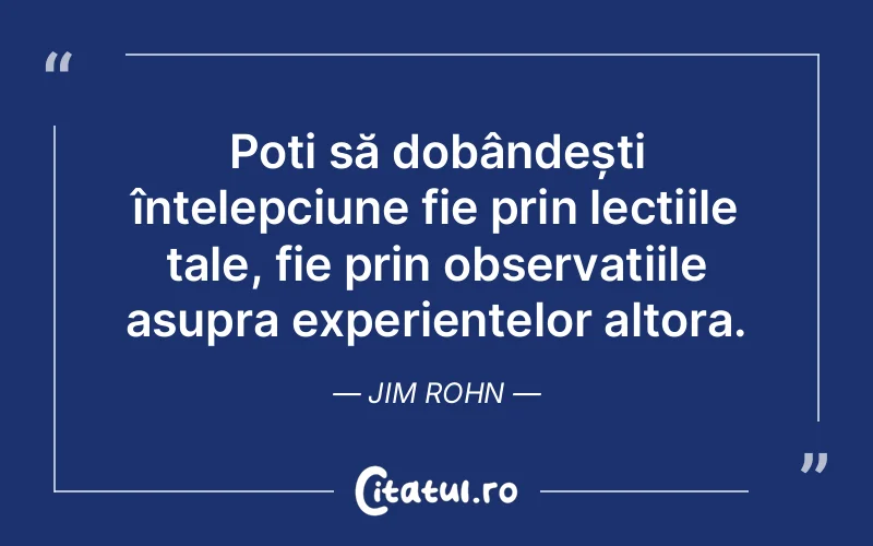 Citat Jim Rohn - citate viata