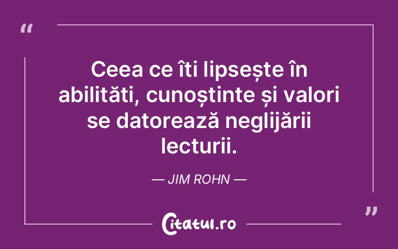 Citat Jim Rohn - citate viata