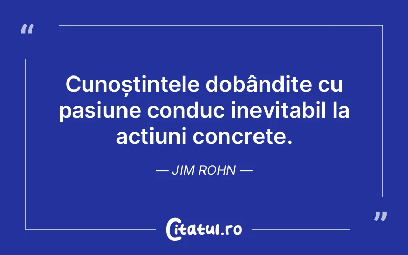 Citat Jim Rohn - citate viata