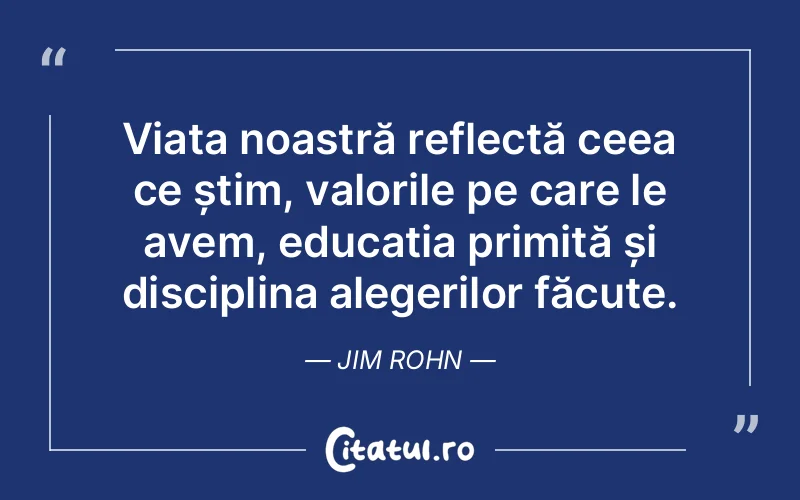 Citat Jim Rohn - citate viata