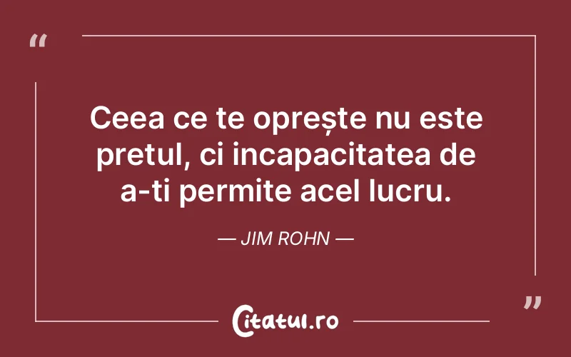 Citat Jim Rohn - citate viata
