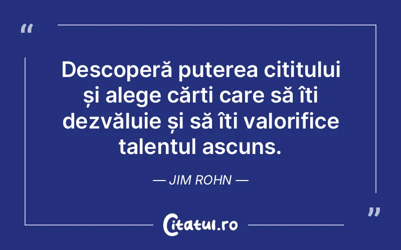 Citat Jim Rohn - citate viata