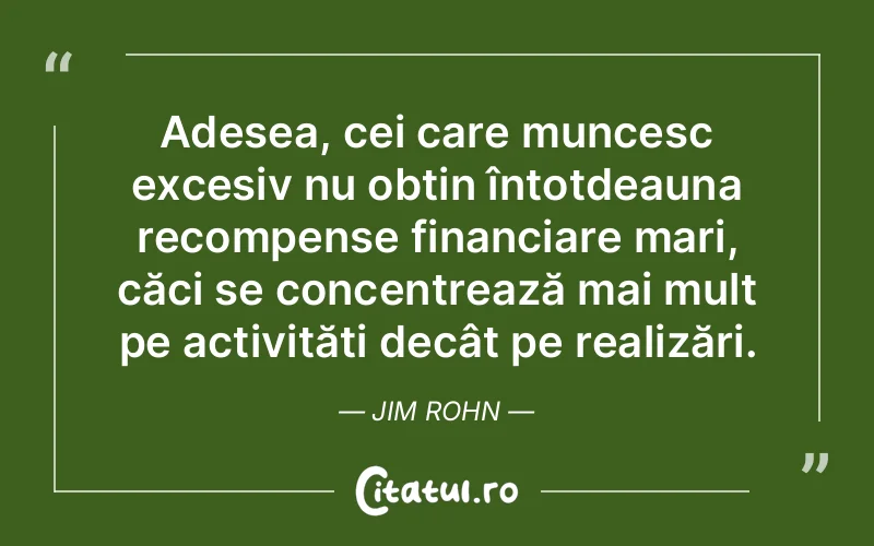 Citat Jim Rohn - citate viata