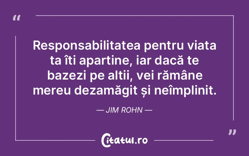 Citat Jim Rohn - citate viata