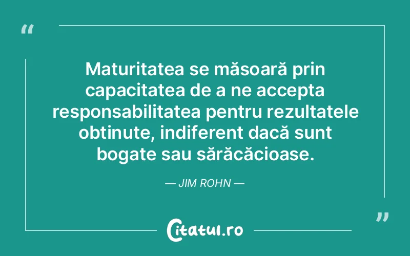 Citat Jim Rohn - citate viata