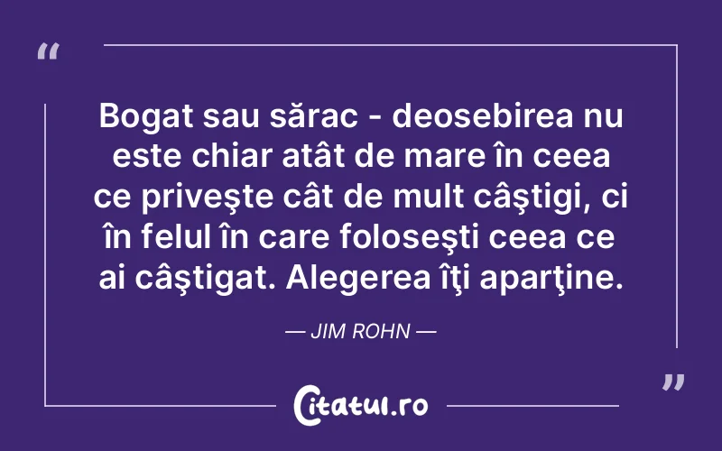 Citat Jim Rohn - citate viata